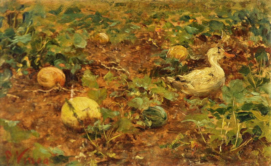 Detail of Vegetable Patch with Duck by Francesco Vinea