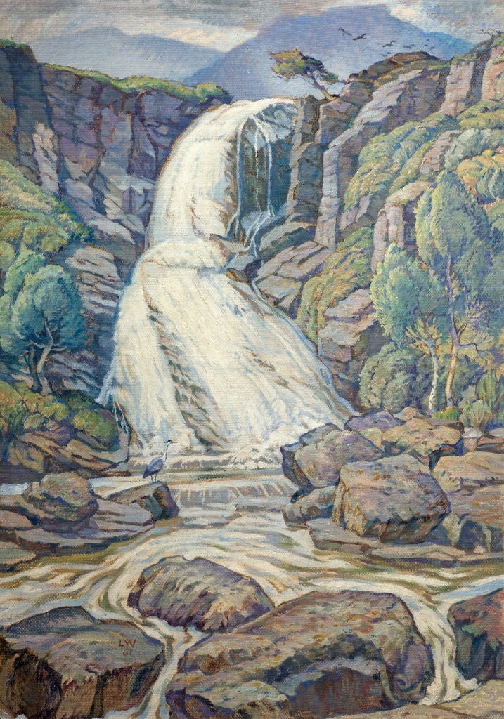 Detail of The Waterfall, Skye by Leslie Moffat Ward