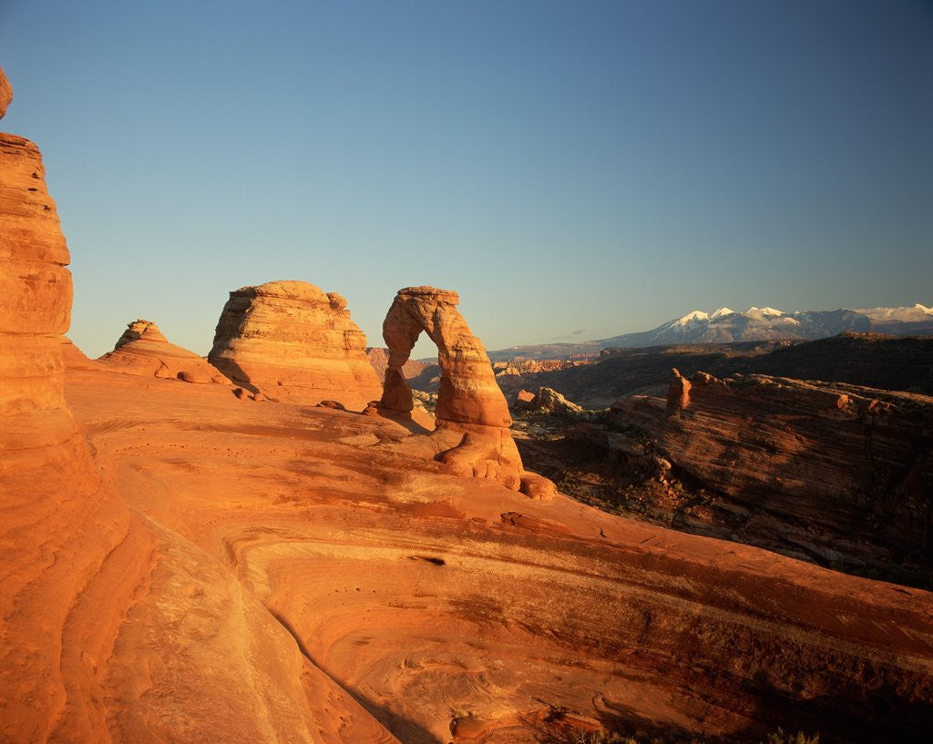 Detail of Delicate Arch at Twilight by Corbis