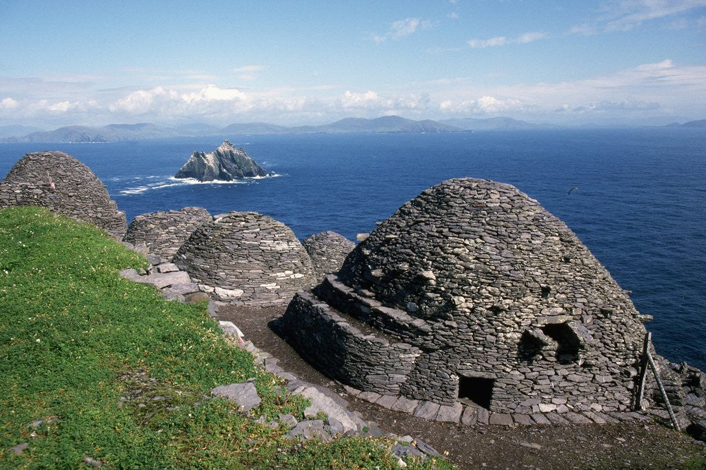 Detail of Early Christian Monastery, Skellig Michael by Corbis