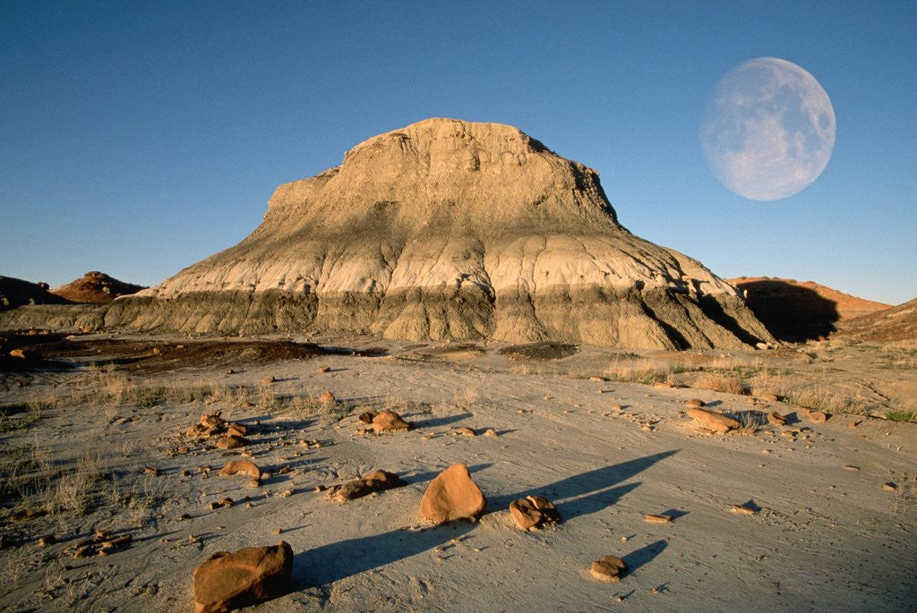 Detail of Moon and Rock Formation by Anonymous