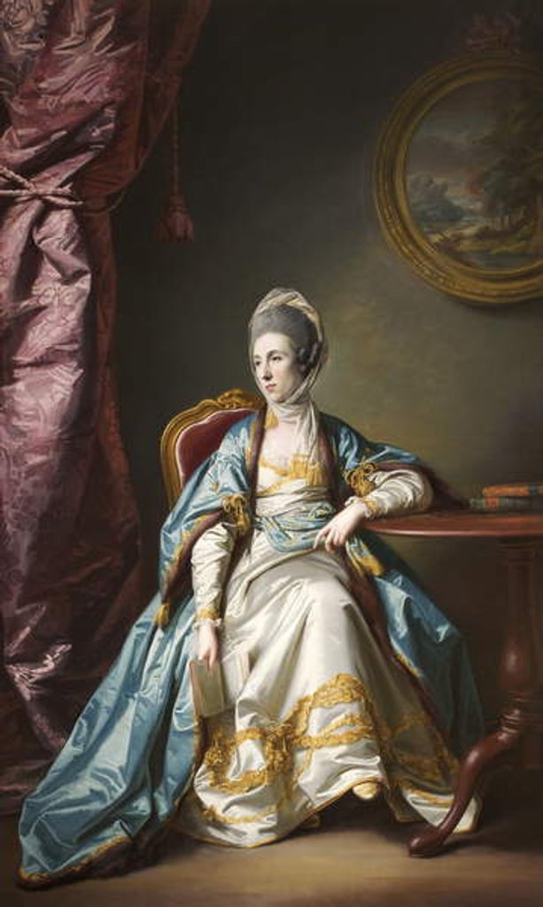 Detail of Catherine Fleming, Lady Leicester by Francis Cotes