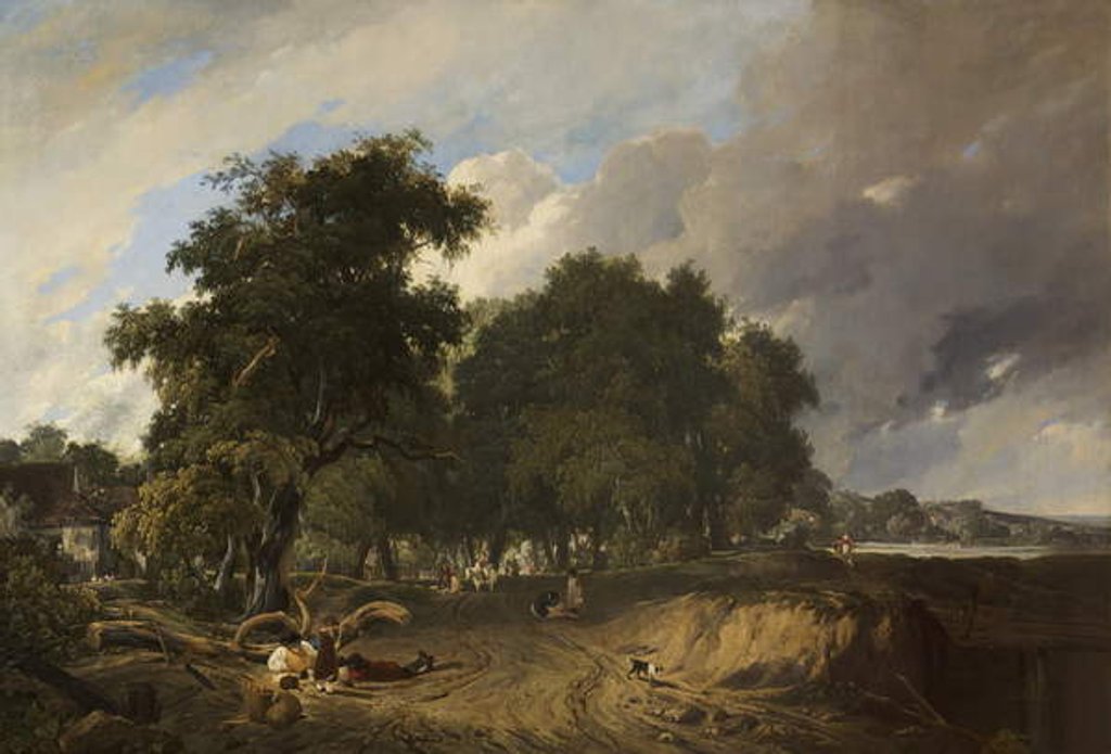 Detail of Return from the Market by Augustus Wall Callcott