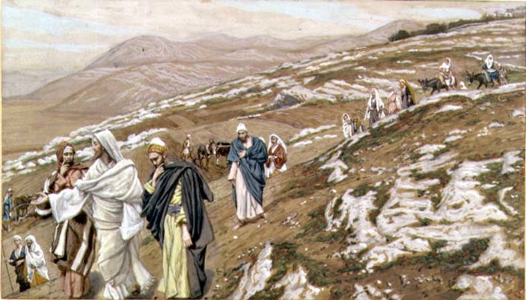 Detail of Jesus on his way to Galilee by James Jacques Joseph Tissot