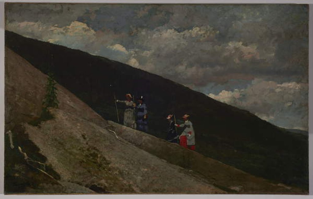 Detail of In the Mountains, 1877 by Winslow Homer