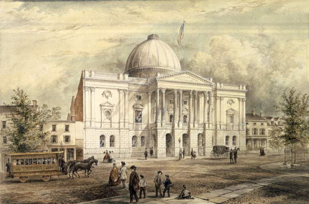 Detail of County Court House, Brooklyn, 1863 by Jacob Wells