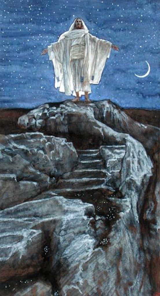 Detail of Christ Going Out Alone into a Mountain to Pray by James Jacques Joseph Tissot