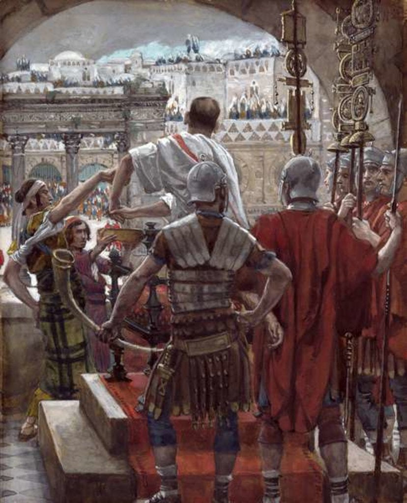 Detail of Pilate Washes His Hands by James Jacques Joseph Tissot