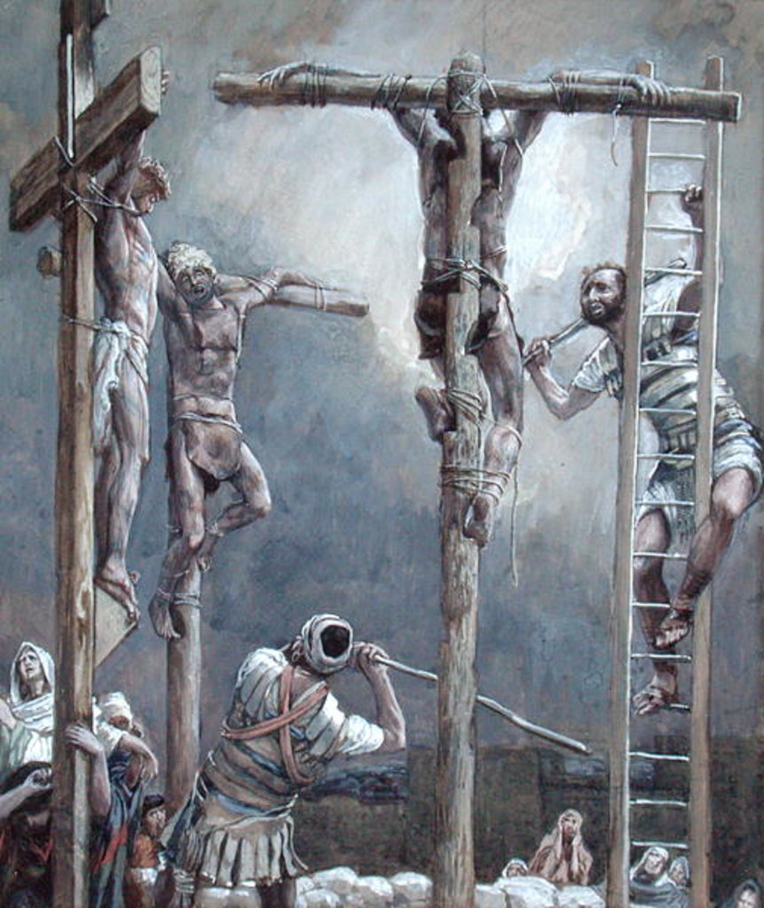 Detail of Breaking of the Thieves' Legs by James Jacques Joseph Tissot