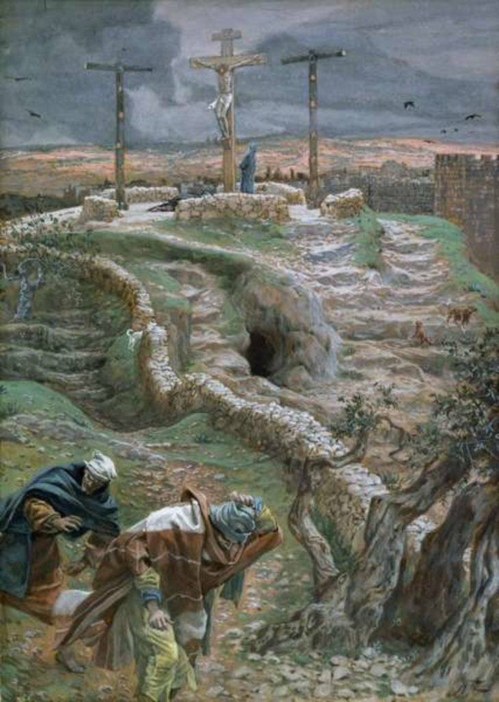Detail of Jesus Alone on the Cross by James Jacques Joseph Tissot