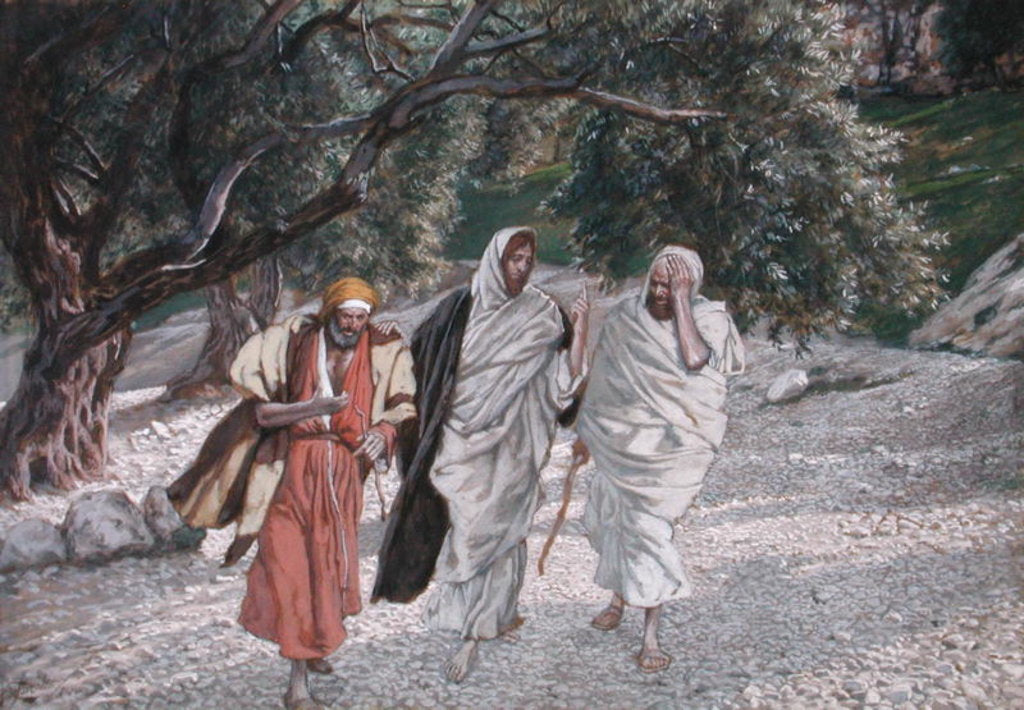 Detail of The Disciples on the Road to Emmaus by James Jacques Joseph Tissot