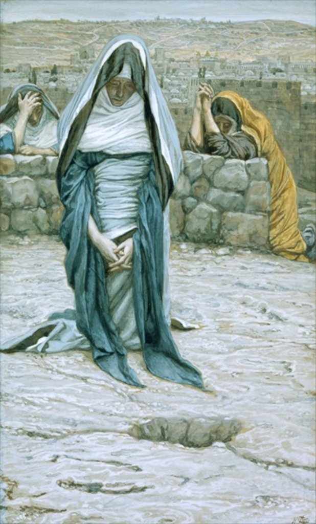 Detail of The Holy Virgin in Old Age by James Jacques Joseph Tissot