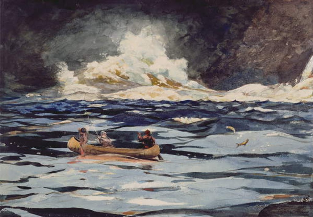 Detail of Under the Falls, the Grand Discharge, 1895 by Winslow Homer
