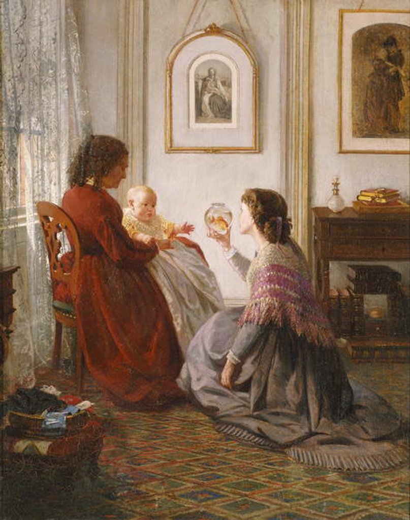 Detail of The Shattuck Family, with Grandmother, Mother and Baby, 1865 by Aaron Draper Shattuck