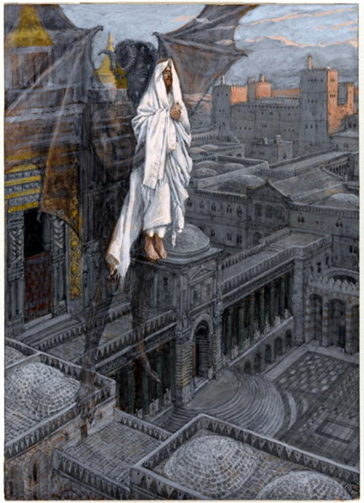 Detail of Christ Borne Up unto a Pinnacle of the Temple by James Jacques Joseph Tissot