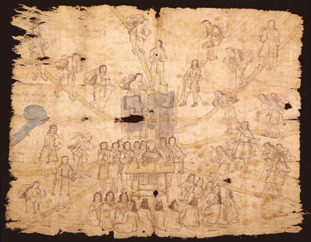 Detail of Codex San Pedro Atlapolco by Mexican School