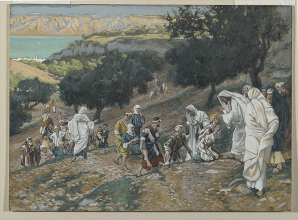 Detail of Jesus Heals the Blind and Lame on the Mountain by James Jacques Joseph Tissot