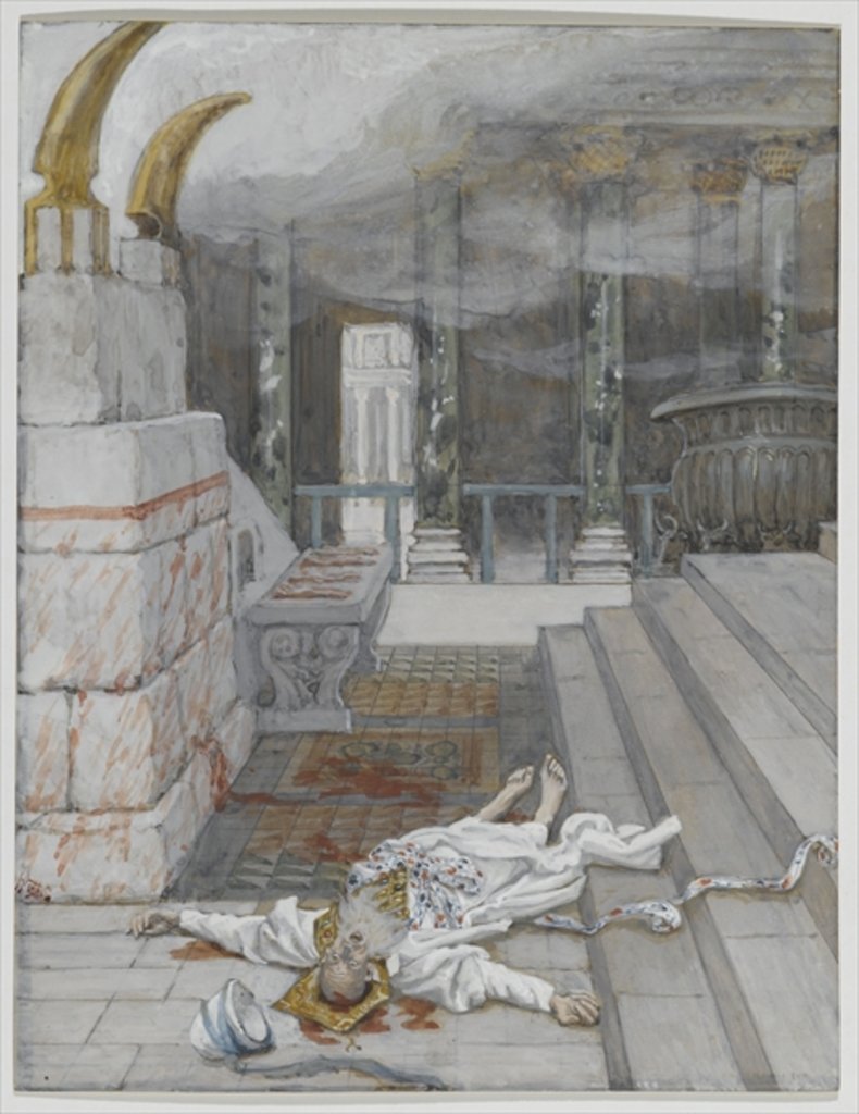 Detail of Zacharias Killed Between the Temple and the Altar by James Jacques Joseph Tissot