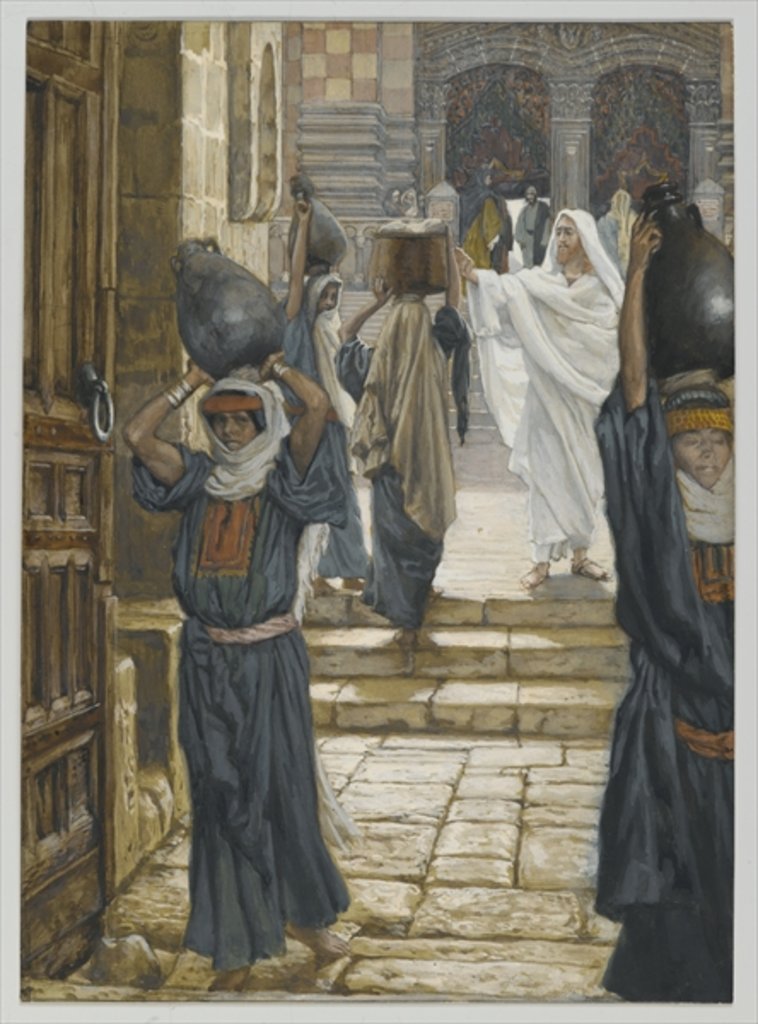 Detail of Jesus Forbids the Carrying of Loads in the Forecourt of the Temple by James Jacques Joseph Tissot