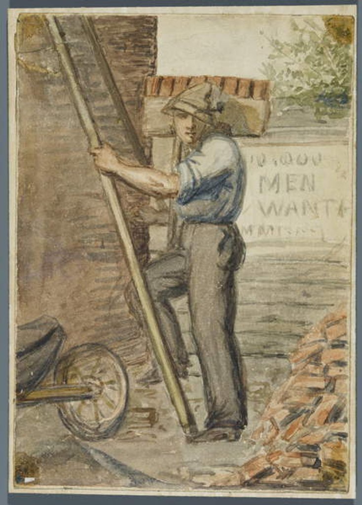 Detail of Brick Layer, 1864 by Karl L.H. Mueller