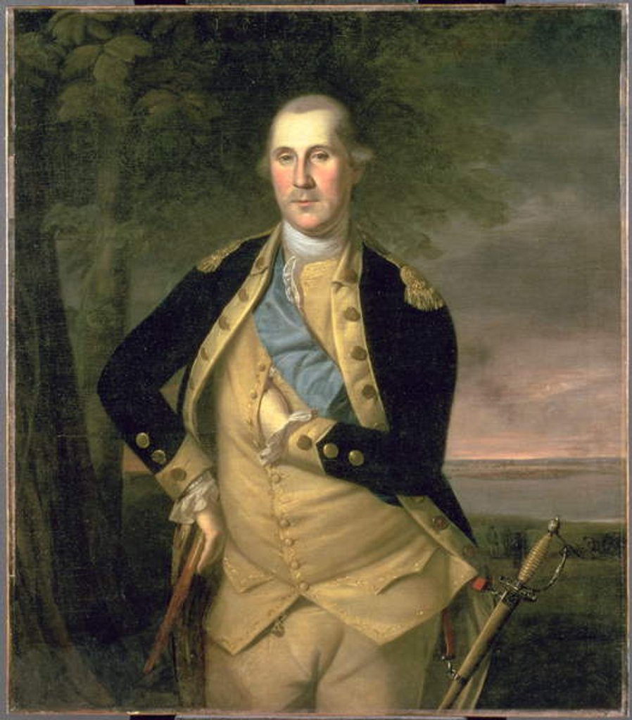 Detail of Portrait of George Washington, 1776 by Charles Willson Peale