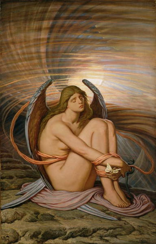 Detail of Soul in Bondage, 1891 by Elihu Vedder