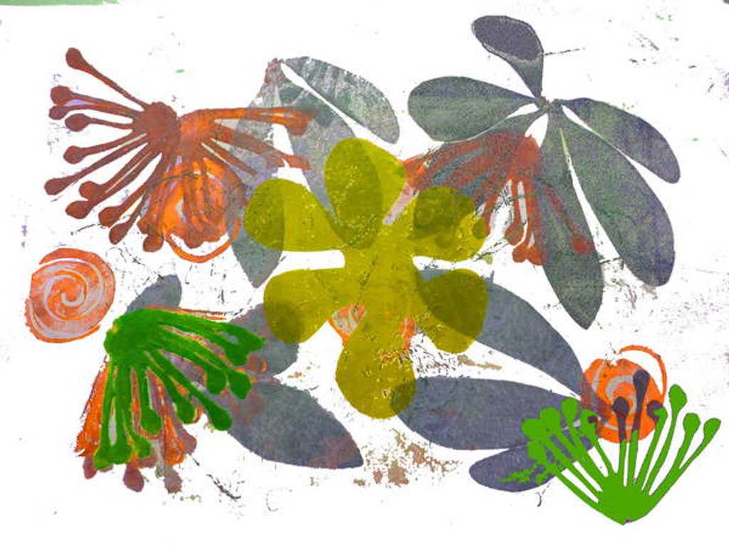 Detail of organic shapes 2018 by Sarah Thompson-Engels