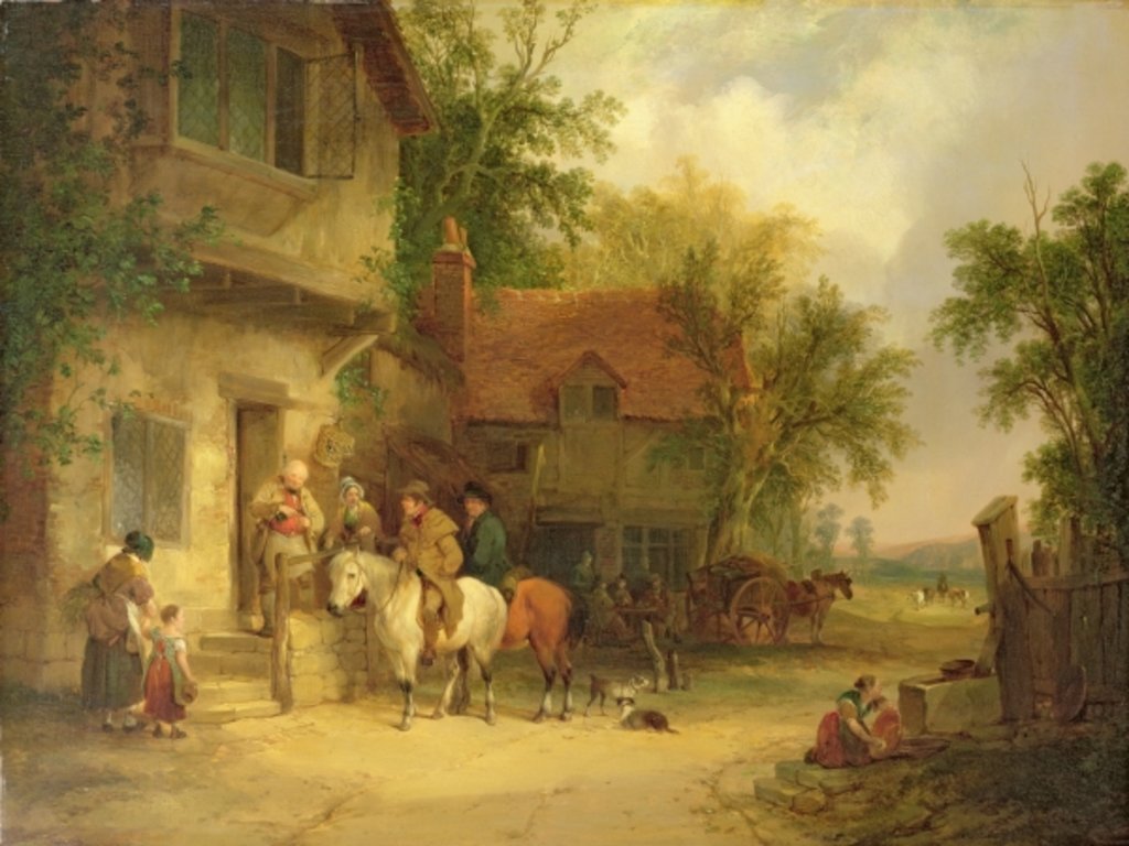 Detail of A Woodside Inn, 1841 by William Snr. Shayer