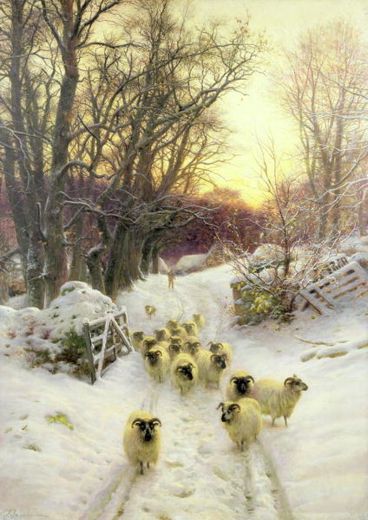Detail of The Sun Had Closed the Winter's Day by Joseph Farquharson
