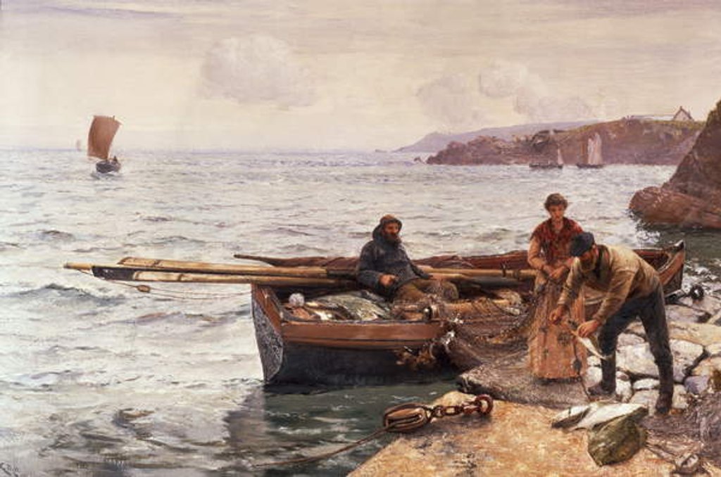 Detail of Crabber's Bait by Charles Napier Hemy