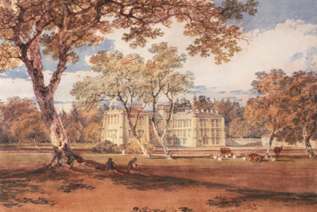 Detail of Towneley Hall, c.1798 by Joseph Mallord William Turner
