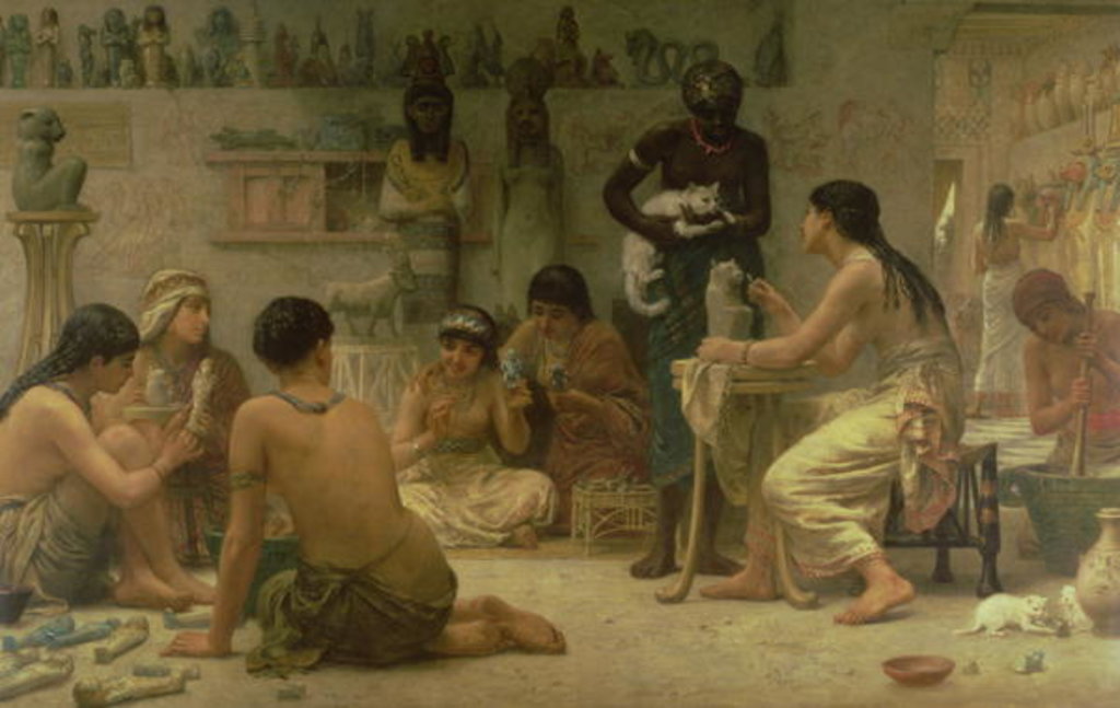 Detail of The Gods and Their Makers, 1878 by Edwin Longsden Long