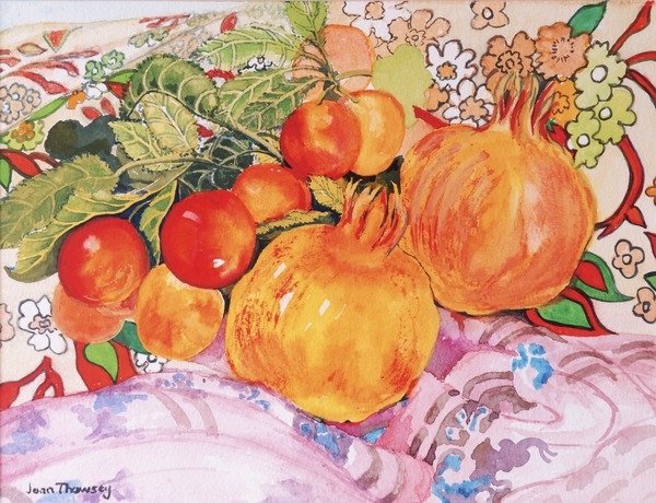 Pomegranates and Plums, 2012 by Joan Thewsey