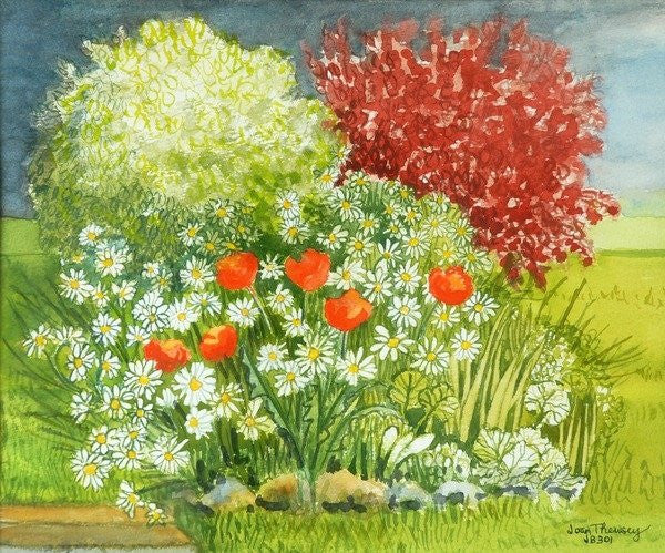 Detail of Suffolk Garden, Rain Coming by Joan Thewsey