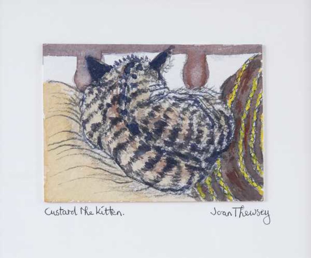 Detail of Custard the Kitten, 2005 by Joan Thewsey