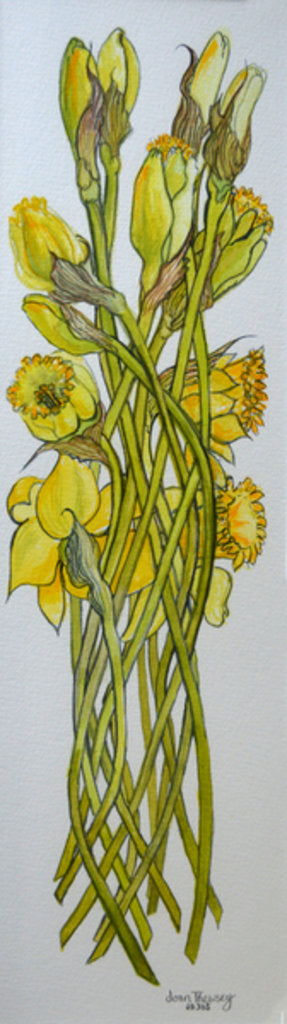 Detail of Daffodils, 2008 by Joan Thewsey