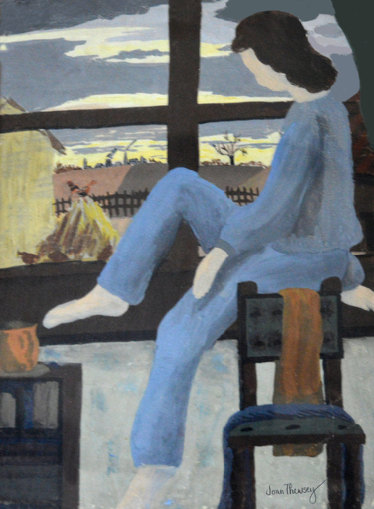 Detail of Girl Watching the Dawn, 1950 by Joan Thewsey