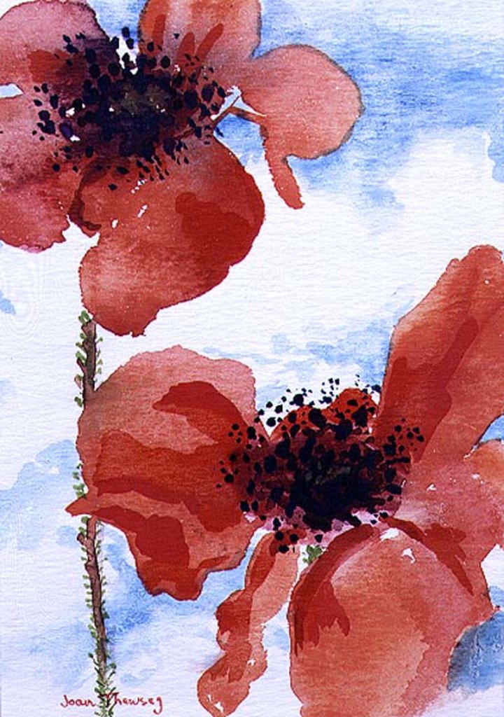Detail of Poppies by Joan Thewsey