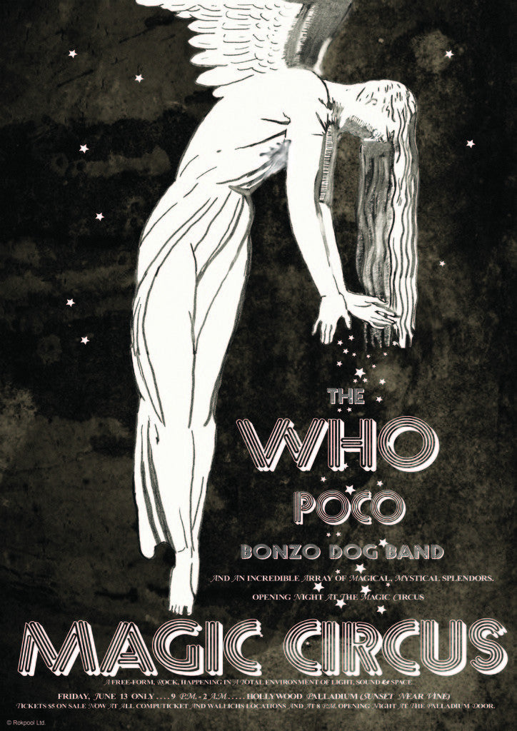 Detail of The Who Magic Circus Poster by Rokpool