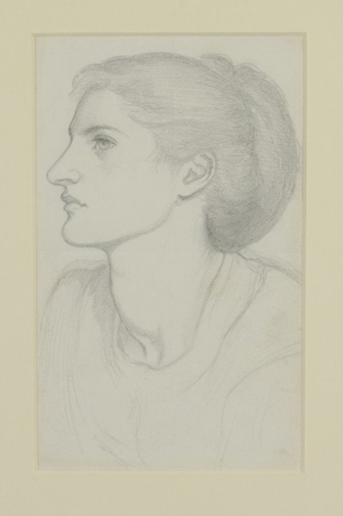 Detail of Woman's Head, 1865-70 by Dante Gabriel Charles Rossetti