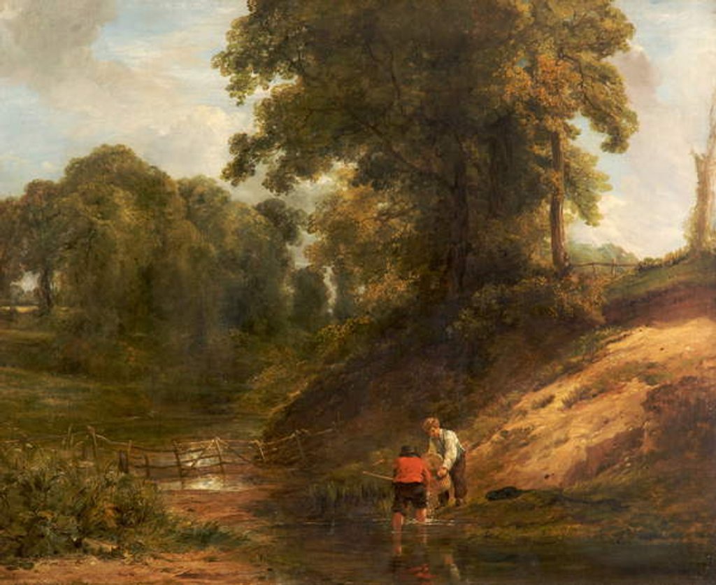 Detail of Boys Fishing, 1824 by William Collins