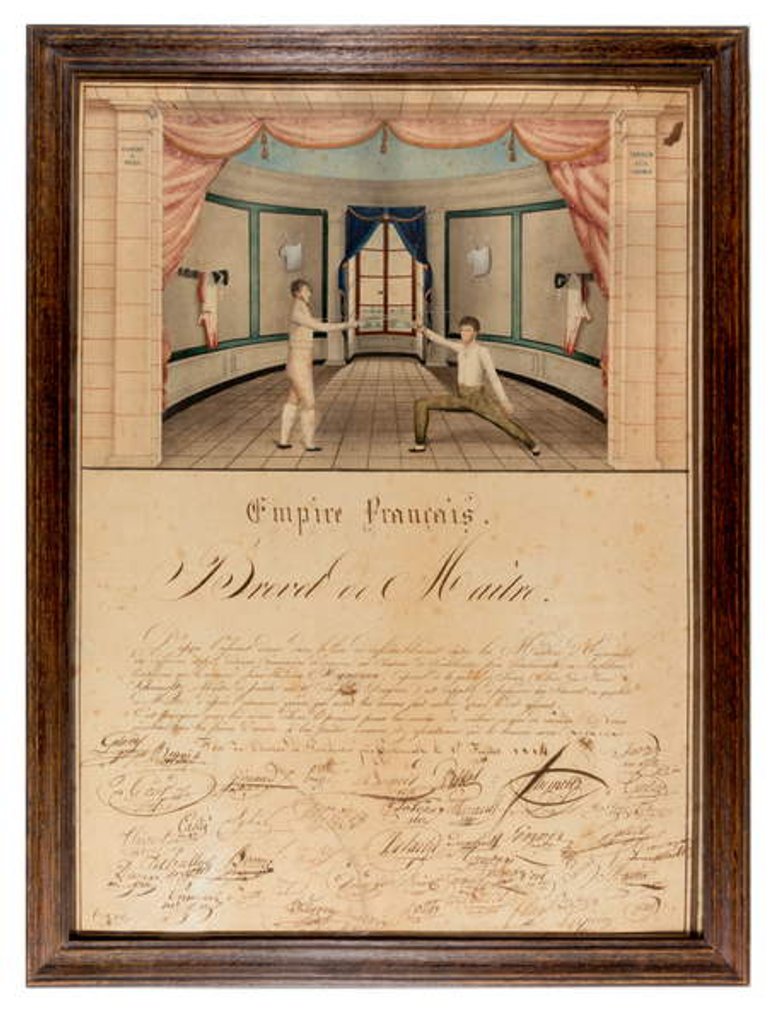 Detail of Brevet de Maître, 1814 by French School