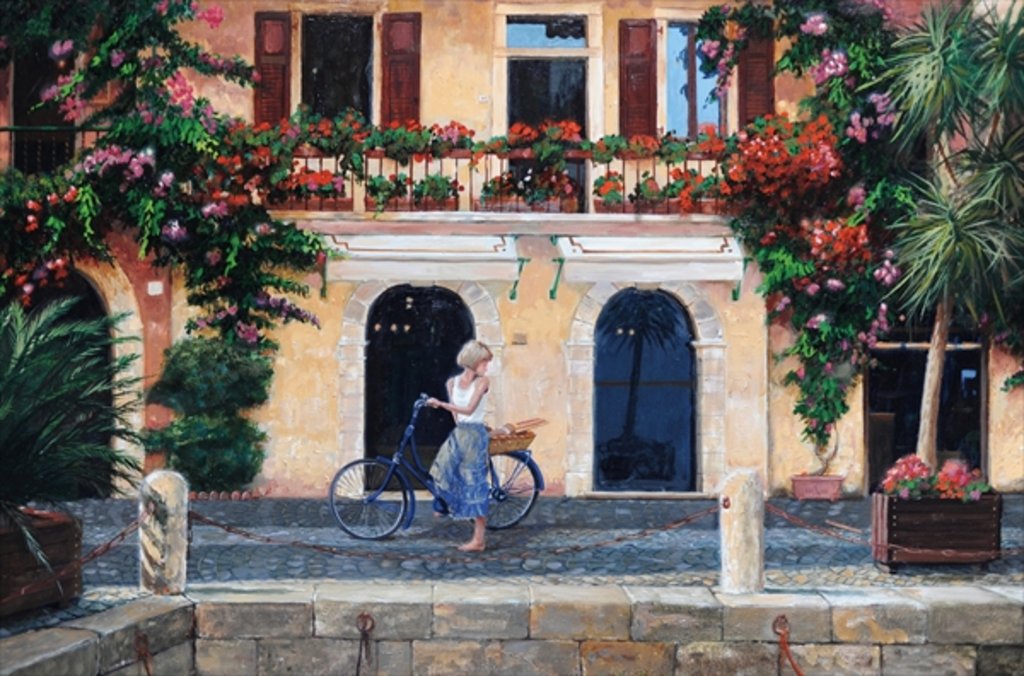 Detail of Limone, Lake Garda, Italy, 2003 by Trevor Neal