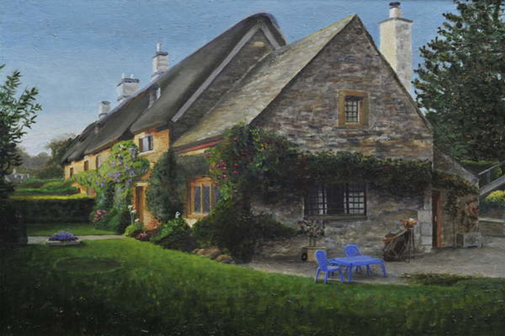 Thatched Cottage, Great Tew, 2014 by Trevor Neal