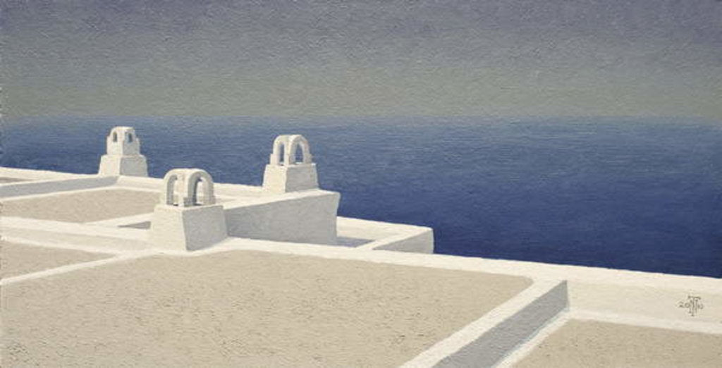 Detail of Santorini II, 2010 by Trevor Neal