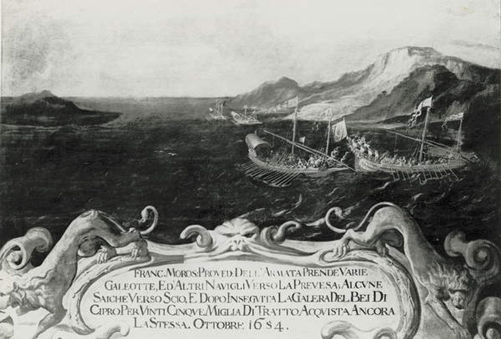 Detail of Francesco Morosini in an Incident off Cyprus, 1654 by Italian School