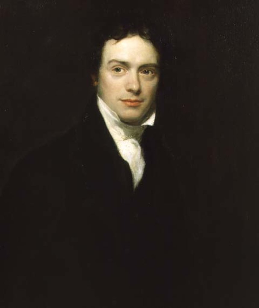 Detail of Portrait of Michael Faraday Esq 1830 by Henry William Pickersgill