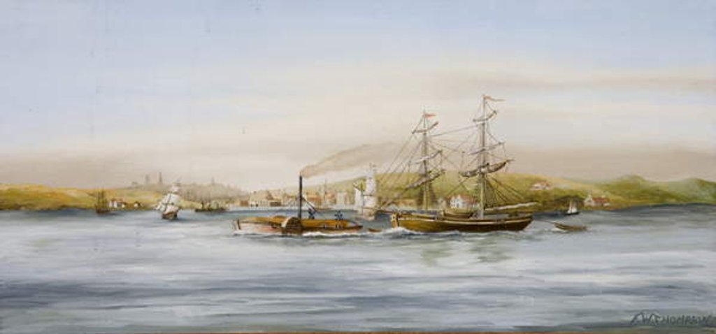 Detail of Seascape by F. W. Thompson