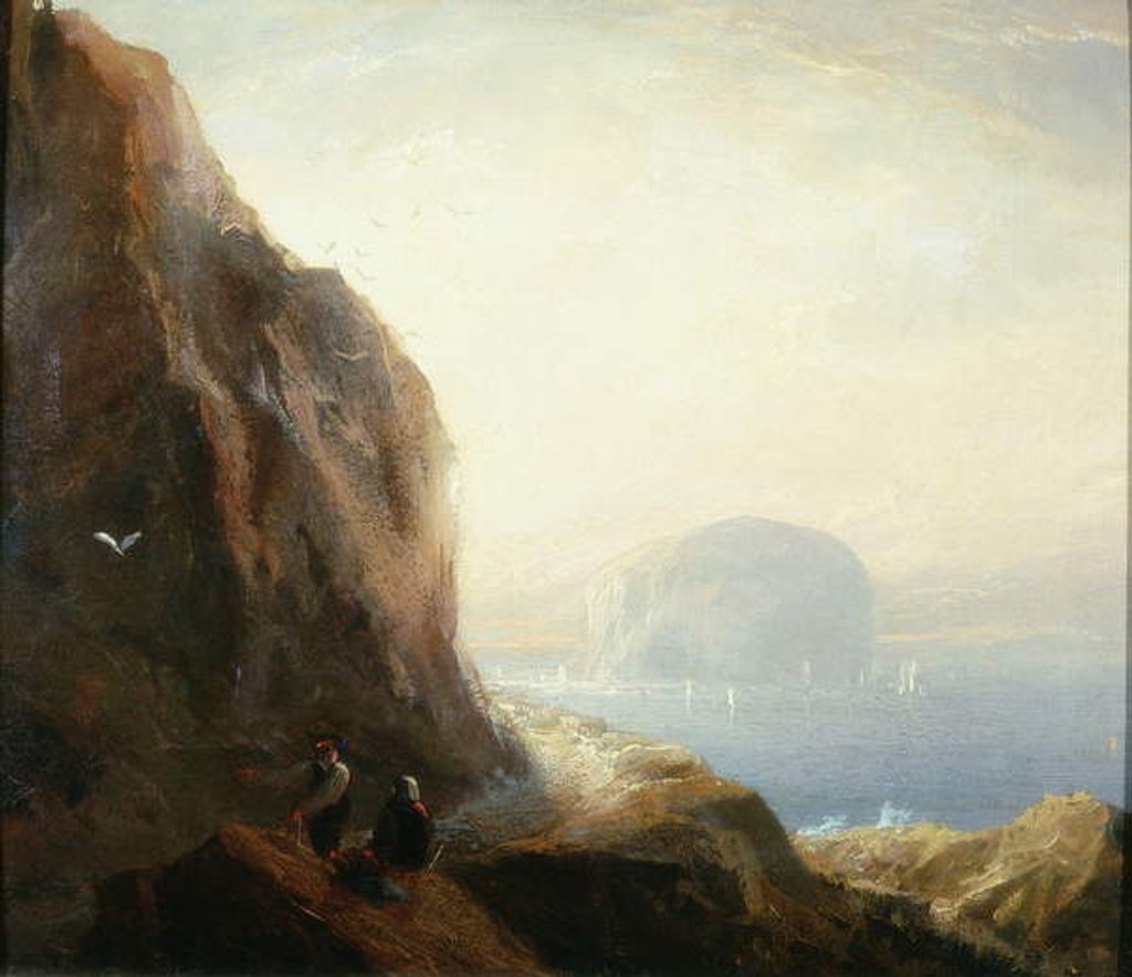 Detail of The Bass Rock by George Balmer