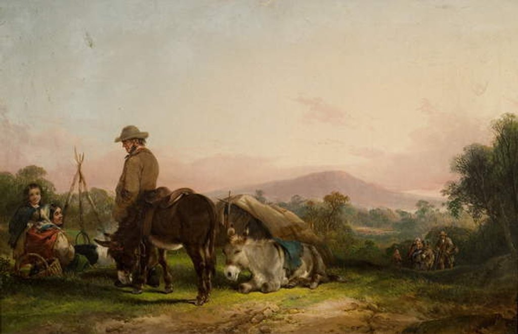 Detail of Gypsy Encampment by William Snr. (attr. to) Shayer